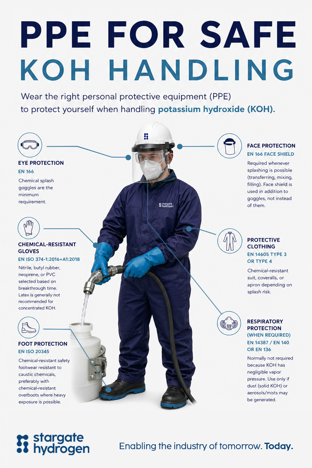 potassium hydroxide ppe
